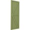 Ekena Millwork Americraft 5-Board Wood 2 Equal Panel Frmd Board-n-Batten Shutters w/Dbl Z-Bar, ARW102BF518X49MGH, PR ARW102BF518X49MGH - alternate 6
